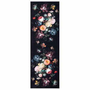 vidaXL Tappetino da Cucina Floral Fiori 60 x 180 cm Velluto