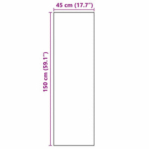 vidaXL Tappetino da Cucina Floreale Fiori 45 x 150 cm Velluto
