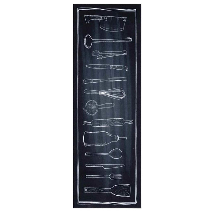 vidaXL Tappetino da Cucina Other Spazio da Chef 60 x 180 cm Velluto