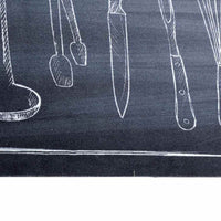 vidaXL Tappetino da Cucina Other Spazio da Chef 45 x 150 cm Velluto