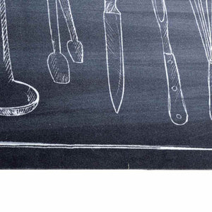 vidaXL Tappetino da Cucina Spazio da Chef 60 x 300 cm Velluto