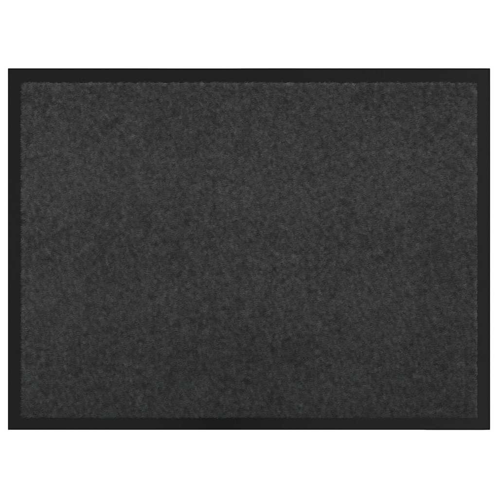 Tappetino Antracite 60 x 80 cm Tessuto Teddy 42013435