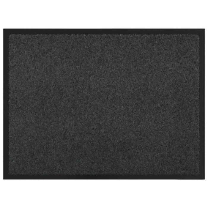 Tappetino Antracite 60 x 80 cm Tessuto Teddy 42013435