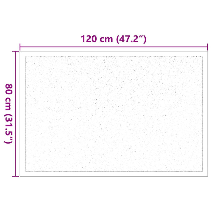 Tappetino Antracite 80 x 120 cm Tessuto Teddy 42013436
