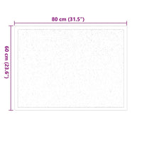 Tappetino Beige 60 x 80 cm Tessuto Teddy 42013441