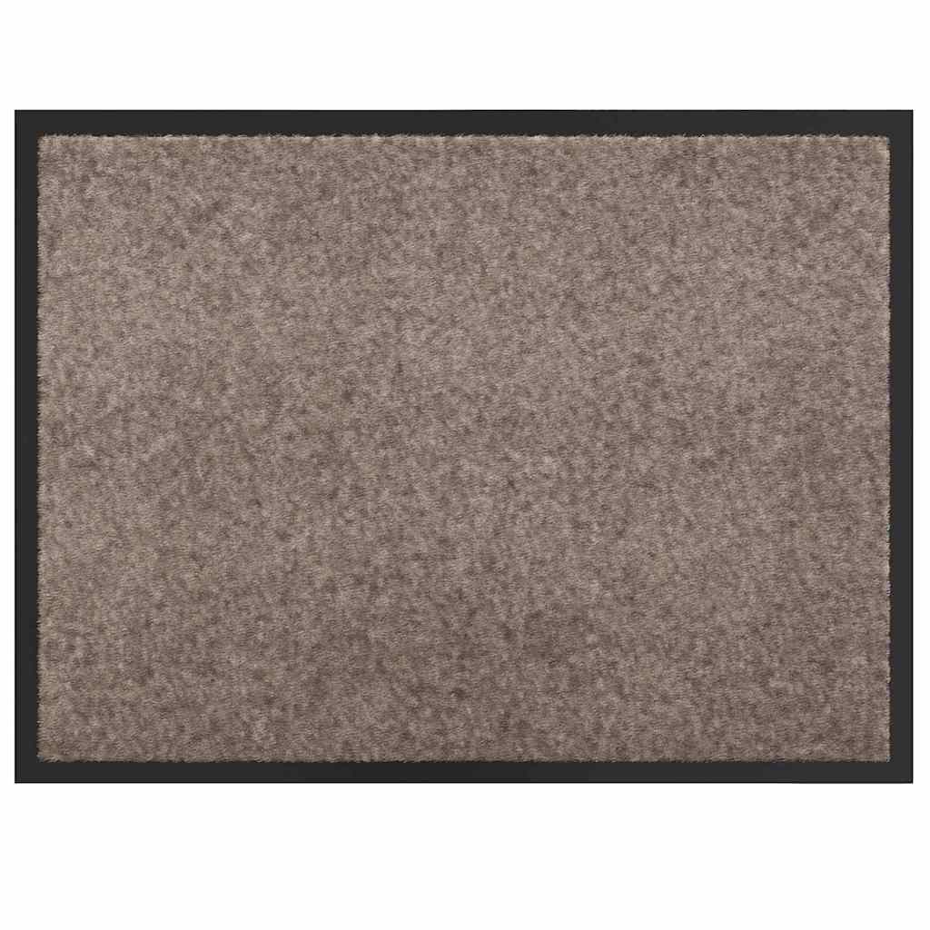 Tappetino Beige 60 x 80 cm Tessuto Teddy 42013441