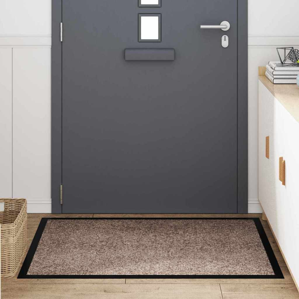 Tappetino Beige 80 x 120 cm Tessuto Teddy 42013442