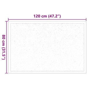 Tappetino Beige 80 x 120 cm Tessuto Teddy 42013442