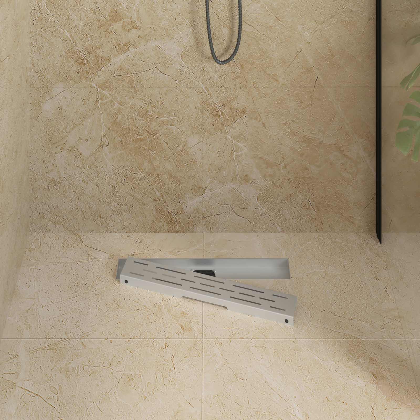 Scarico doccia a 362 gradi con design linea Argento 50 cm 42015979