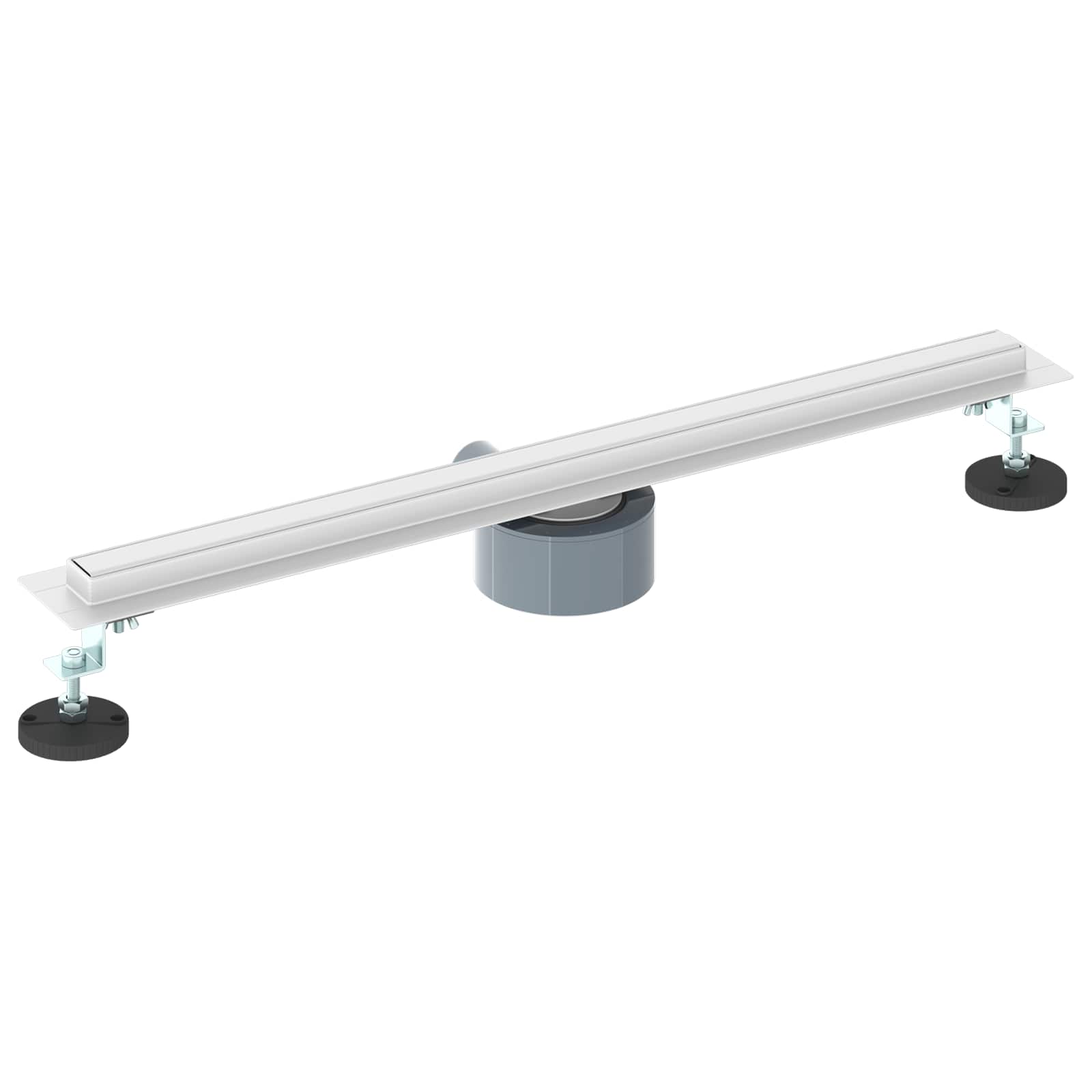 Scolascale per doccia a 360° con modello slim Argento 60 cm 42015986