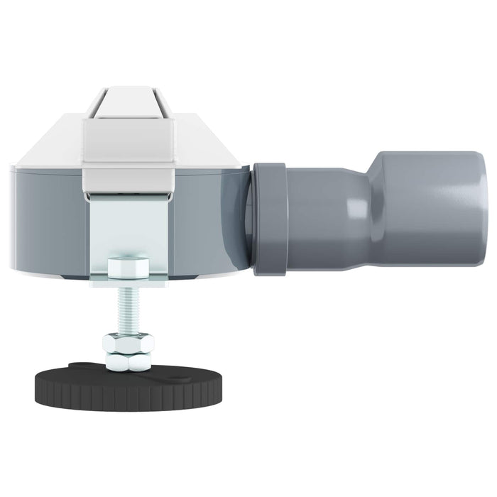 Scolascale per doccia a 360° con modello slim Argento 60 cm 42015986