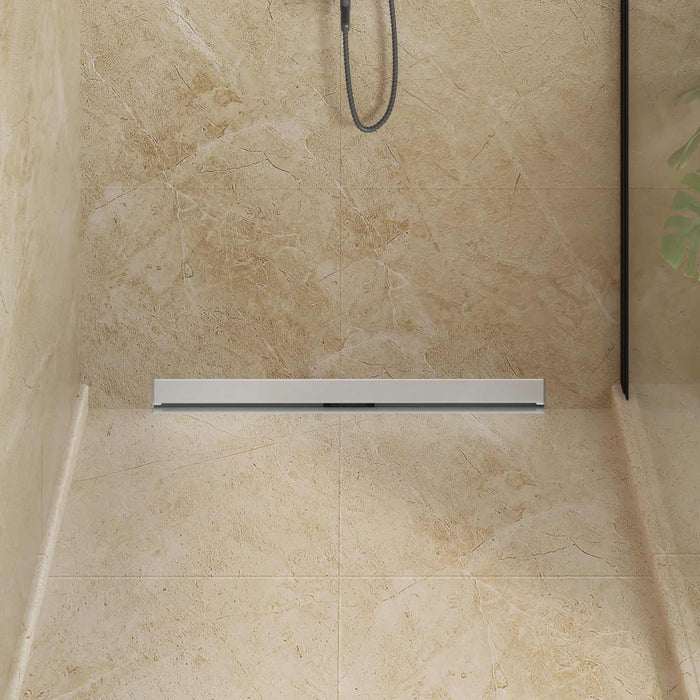 Scarico Doccia da Parete Argento 80 cm Acciaio Inox 304 42015994