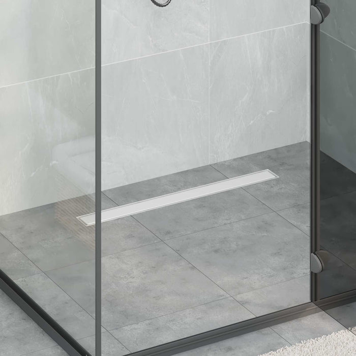 Scarico doccia 2-in-1 con sifone a 360° Argento 70 cm 42015963