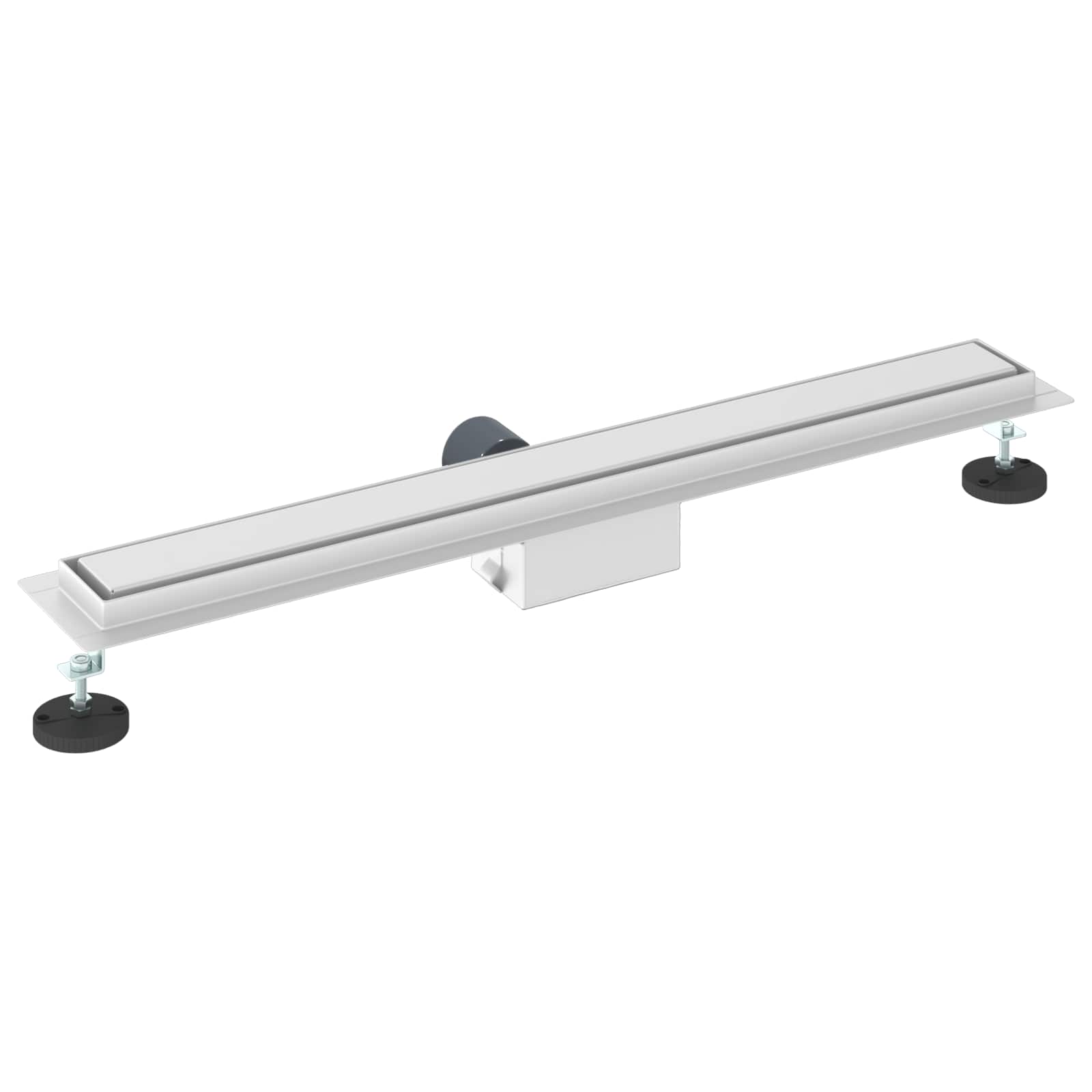 Drenaggio doccia con copertura in vetro Argento 80 cm 42015940