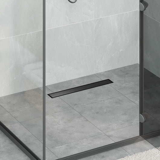 Drenaggio doccia 2 in 1 Nero 60 cm Acciaio Inox 304 42015944