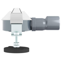 Scolascale per doccia a 360° con modello slim Argento 80 cm 42015988