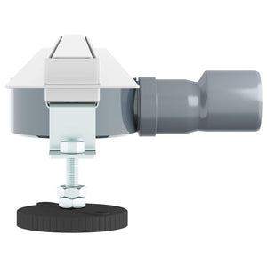 Scolascale per doccia a 360° con modello slim Argento 80 cm 42015988