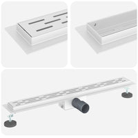 Drenaggio doccia con copertura in vetro Argento 70 cm 42015957