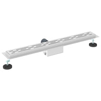 Drenaggio doccia con copertura in vetro Argento 70 cm 42015957