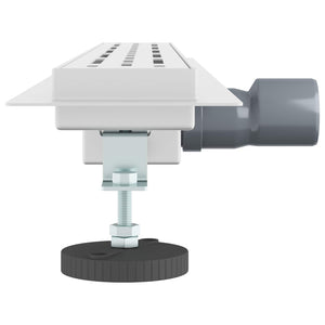 Drenaggio doccia con copertura in vetro Argento 70 cm 42015957