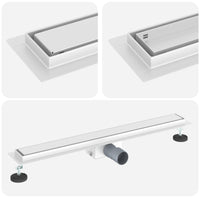 Drenaggio doccia con copertura in vetro Argento 70 cm 42015939