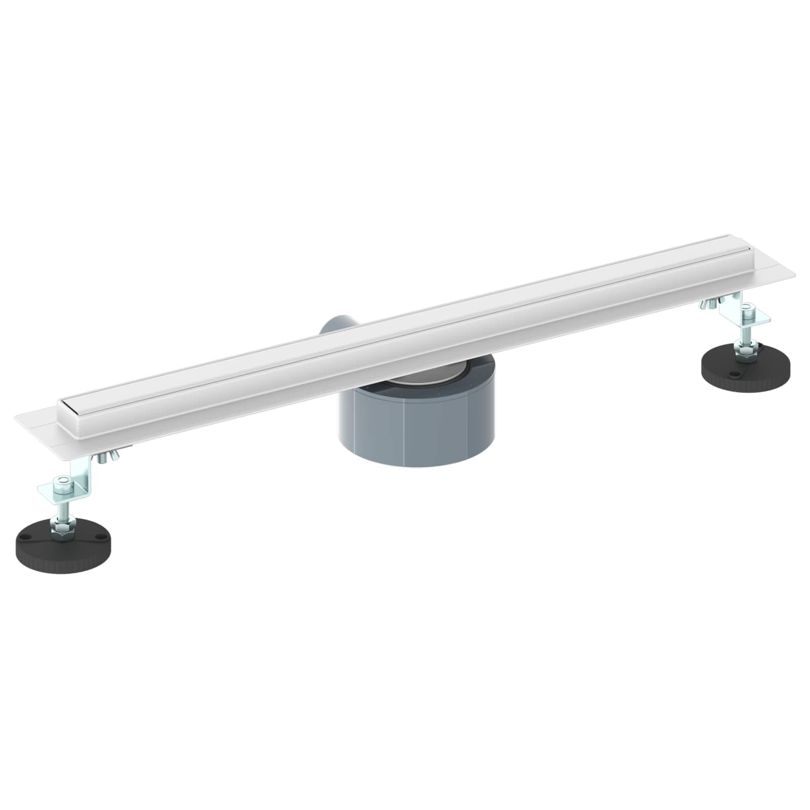 Scolascale per doccia a 360° con modello slim Argento 50 cm 42015985