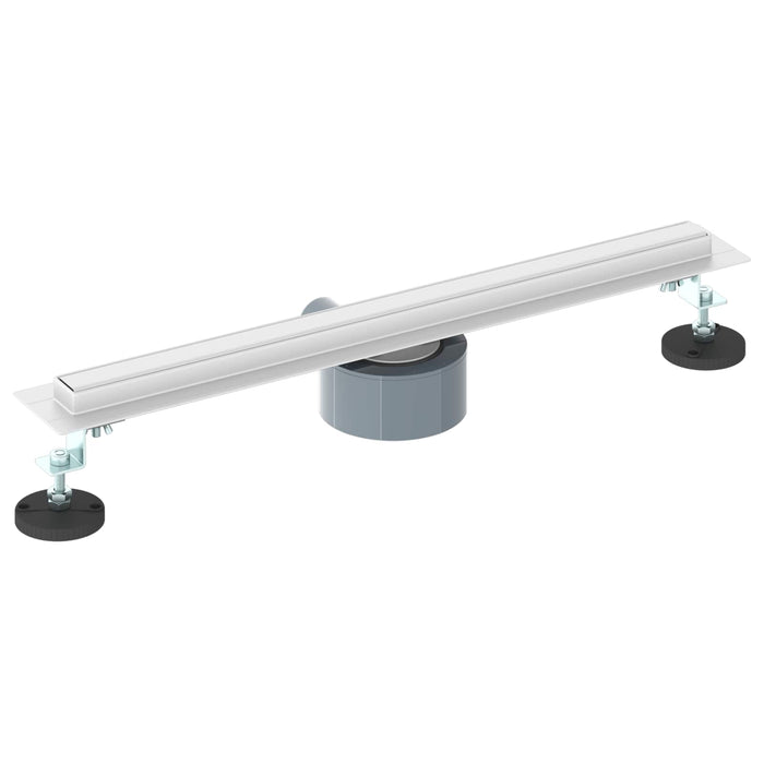 Scolascale per doccia a 360° con modello slim Argento 50 cm 42015985