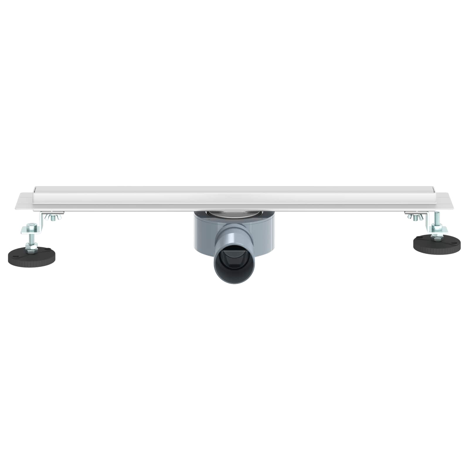 Scolascale per doccia a 360° con modello slim Argento 50 cm 42015985