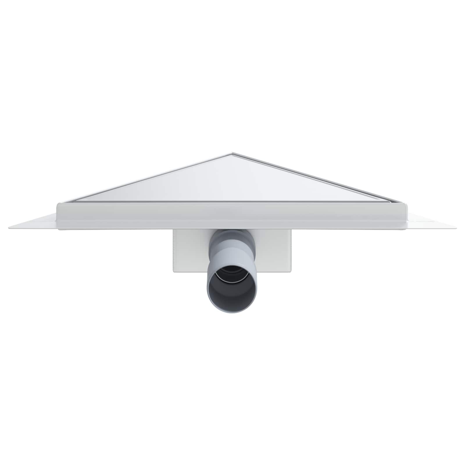 Scarico Doccia Triangolare 2 in 1 Argento 25 x 25 cm 42015936