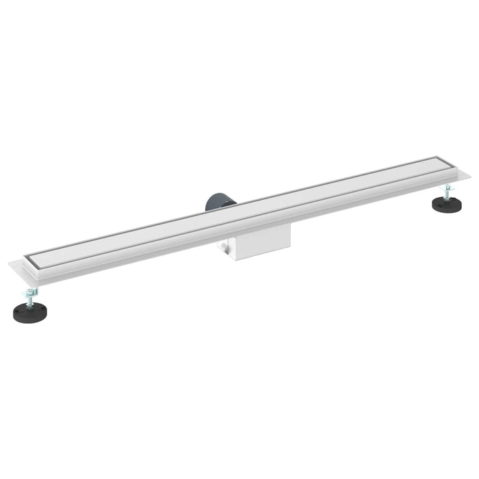 Drenaggio doccia con copertura in vetro Argento 100 cm 42015942