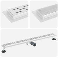 Drenaggio doccia con copertura in vetro Argento 100 cm 42015960