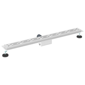 Drenaggio doccia con copertura in vetro Argento 100 cm 42015960