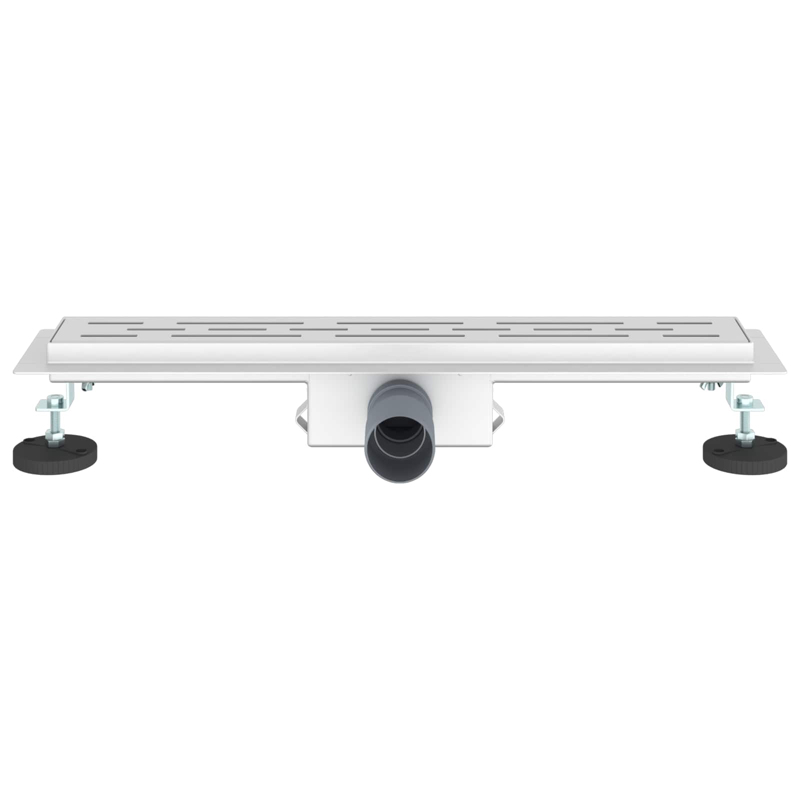 Drenaggio doccia con copertura in vetro Argento 50 cm 42015955