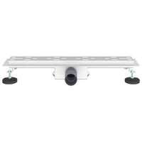 Drenaggio doccia con copertura in vetro Argento 50 cm 42015955