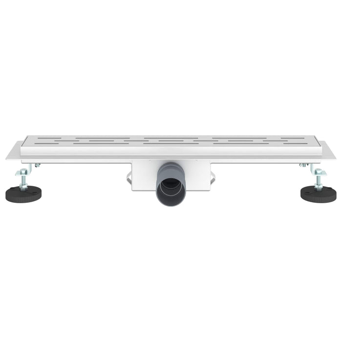 Drenaggio doccia con copertura in vetro Argento 50 cm 42015955