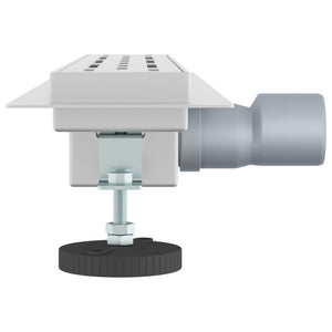 Drenaggio doccia con copertura in vetro Argento 50 cm 42015955