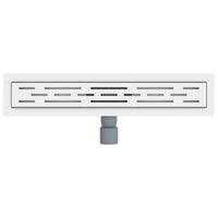 Drenaggio doccia con copertura in vetro Argento 50 cm 42015955