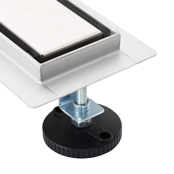 Drenaggio doccia con copertura in vetro Argento 90 cm 42015941