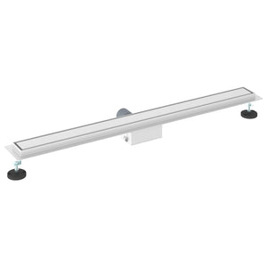 Drenaggio doccia con copertura in vetro Argento 90 cm 42015941