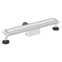 Drenaggio doccia con copertura in vetro Argento 60 cm 42015938