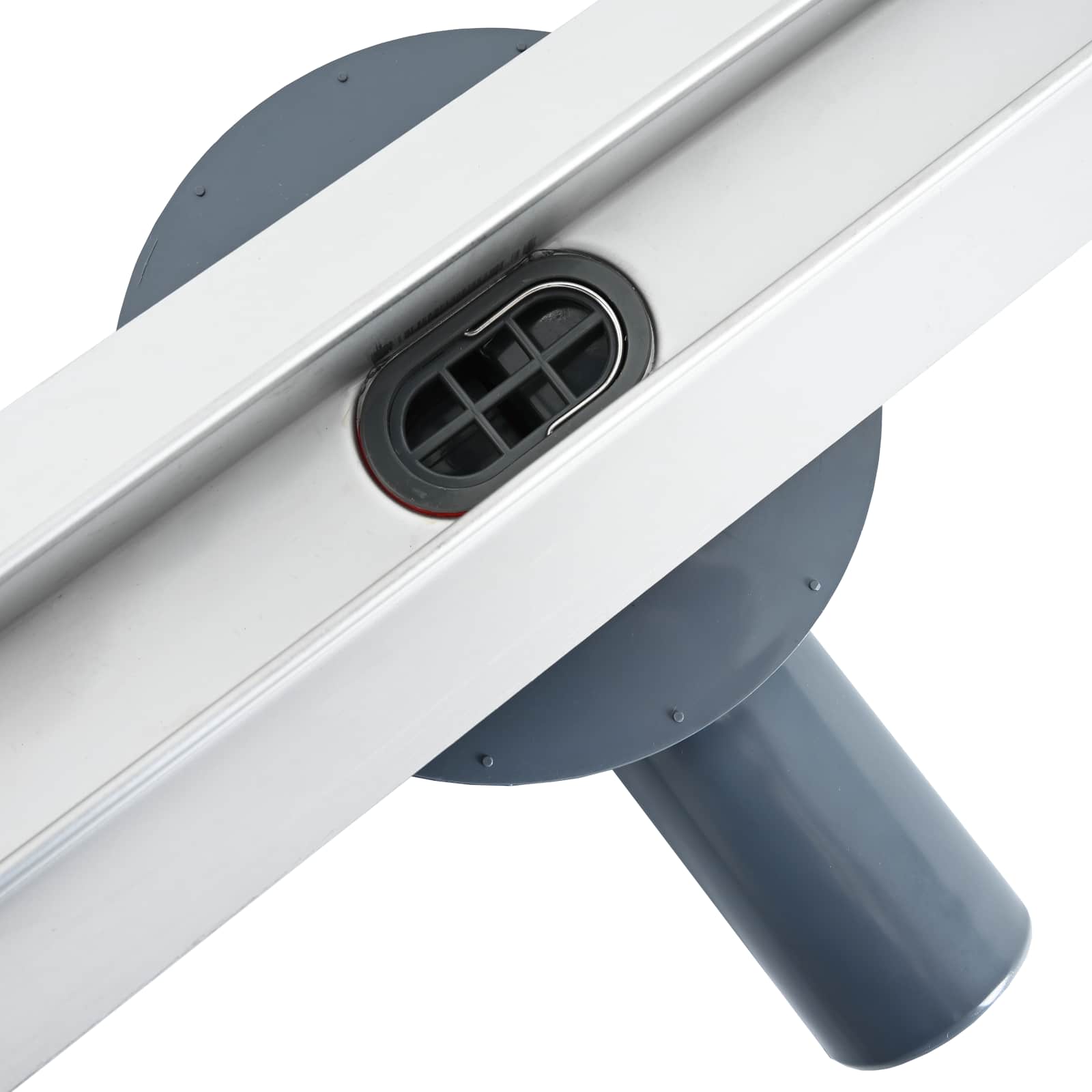 Scolascale per doccia a 360° con modello slim Argento 70 cm 42015987