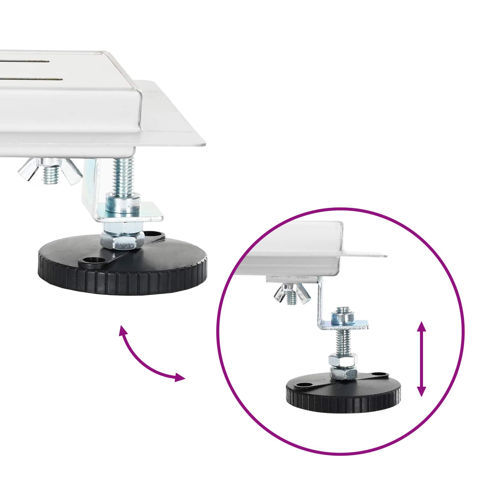 Scarico doccia a 362 gradi con design linea Argento 80 cm 42015982