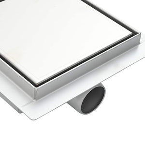 Scarico doccia 2 in 1 Argento 20 x 20 cm Acciaio Inox 304 42015933