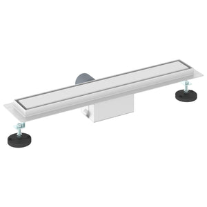 Drenaggio doccia con copertura in vetro Argento 50 cm 42015937