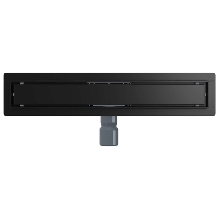 Drenaggio doccia 2 in 1 Nero 50 cm Acciaio Inox 304 42015943