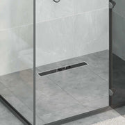 Scarico doccia con copertura in vetro e sifone a 360° 50 cm 42015973
