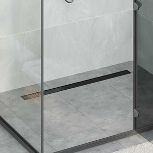 Drenaggio doccia 2 in 1 Nero 90 cm Acciaio Inox 304 42015947