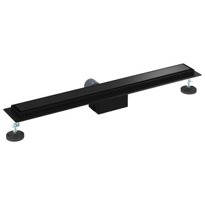 Drenaggio doccia 2 in 1 Nero 80 cm Acciaio Inox 304 42015946