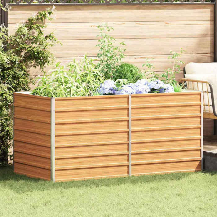 Letto rialzato da giardino Marrone Chiaro 160 x 80 x 77 cm 42017334