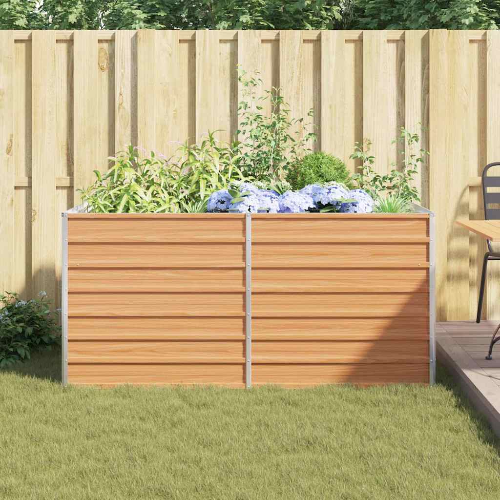 Letto rialzato da giardino Marrone Chiaro 160 x 80 x 77 cm 42017334
